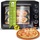 Z-Line TurboTronic Minibackofen mit Umluft und Drehspieß 35 Liter, Schwarz, inkl. 2x Backblech, 1600W Mini Backofen Camping Pizzaofen Klein/Groß