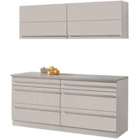 WIHO KÜCHEN Küchenzeile Chicago 180 cm weiß