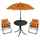 Mojawo Campingmöbel Set 4tlg Orange