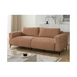 S-Style Couch Strukturstoff 3-Sitzer Rot