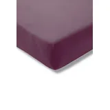 Estella Spannbetttuch Feinjersey in aubergine | Gr.: 120x200 cm