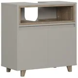 Vicco Waschbeckenunterschrank Elnor 60 x 61 cm Grau
