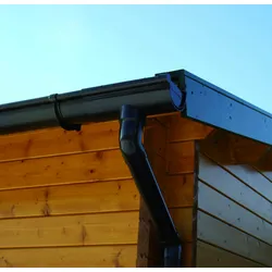 Dachrinnen Set für Viereckhaus 4x4,0m Anthrazit