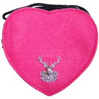Trachtenland Trachtentasche Herz Trachtentasche mit Hirsch, Pink