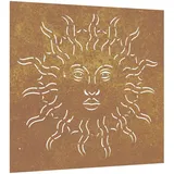 vidaXL Garten-wanddeko 55x55 Cm Cortenstahl