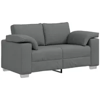 VidaXL Sofa 2-Sitzer Dunkelgrau 120 cm Stoff