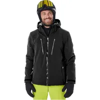 KILLTEC Herren Skijacke/Funktionsjacke mit abzipbarer Kapuze, Schneefang und Unterarmventilation KSW 50 MN SKI JCKT, schwarz, 3XL, 43441-000