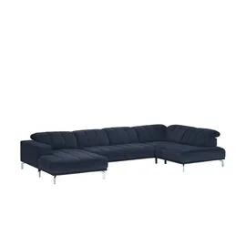 Lounge Collection Wohnlandschaft Mikrofaser blau