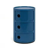 Kartell Componibili Container 3 Fächer 32,5 x 32,5 x 40 Blau