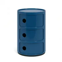 Kartell Componibili Container 3 Fächer 32,5 x 32,5 x 40 Blau