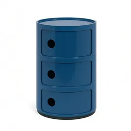 Kartell Componibili Container 3 Fächer 32,5 x 32,5 x 40 Blau