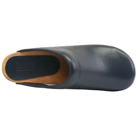 Sanita Comfortwear Clog "Wood-Lotte open, - Blau