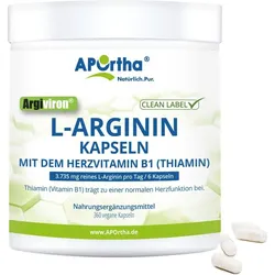 Argiviron® L-Arginin 4500 + Vitamin B1 - 360 vegane Kapseln One Size