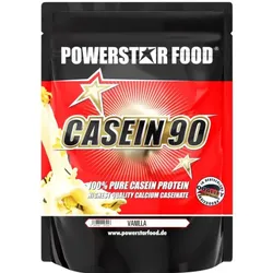 Powerstar Food - Casein 90 Protein - 1000g Beutel Geschmacksrichtung Natural-Neutral