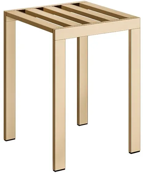 Gessi Rettangolo Hocker - warm bronze PVD