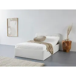 Polsterbett "Rostock", weiß, L:210cm, Bezug 100% Polyurethan, Polsterung: Polsterwatte, Material Gestell: gepolsterter Holzwerkstoff, WESTFALIA SCHLAFKOMFORT, Betten, auch mit Stauraum und Kopfteilverstellung erhältlich
