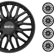Sparco Radkappe 15" Zoll Radzierblenden Satz schwarz