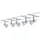 Paulmann Seilsystem Sheela Basisset GU5,3 max. 5x10W dimmbar 230/12V Chrom matt/Opal 94136 - Silber