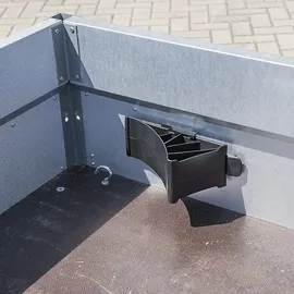 PRO PLUS Unterlegkeil Kunststoff Schwarz mit Halter