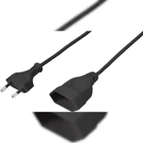 Sygonix SY-5044230 Strom Verlängerungskabel Schwarz 0.20 m