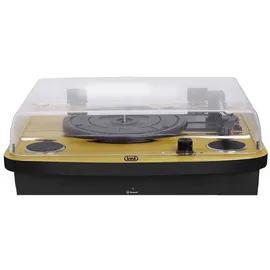 Trevi TT 1022 BT, Plattenspieler mit Direktantrieb, Schwarz, Holz,