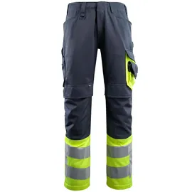 Mascot Leeds Arbeitshose Gr. 76C47 schwarzblau/hi-vis gelb