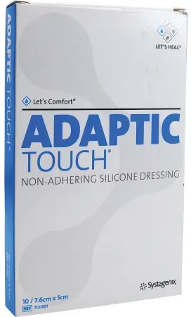 Adaptic Touch Silikonpflaster 5x7,6cm Nicht Haftend 10 Stück