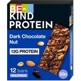 BE-KIND Protein-Riegel, glutenfreier Snack-Riegel, Dark Chocolate Nut, hoher Ballaststoffgehalt, Proteinquelle, ohne künstliche Farb-, Aroma- oder Konservierungsstoffe, 12 Riegel