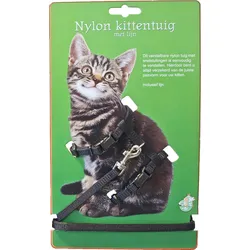 Kittengeschirr mit Klicksystem Schwarz
