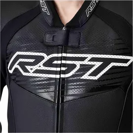 RST Tractech Evo D3O Lederjacke Schwarz/Weiß S