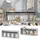 Vicco Kinderregal Luigi 142 x 53 cm Holzwerkstoff hellgrau