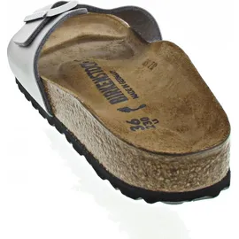 Birkenstock Madrid Birko-Flor schmal silber 42