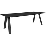 VCM Toronto Gartentisch 100x220cm Nonwood Schwarz