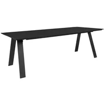VCM Toronto Gartentisch 100x220cm Nonwood Schwarz