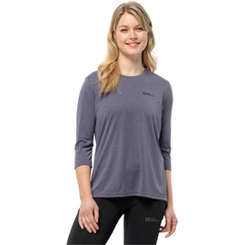 Jack Wolfskin Damen CROSSTRAIL 3/4 T W Wander-Shirt, Dolphin, M