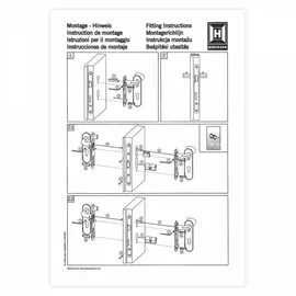 Hörmann FS Wechselgarnitur D-110 PZ, Kurzschild Polyamid schwarz