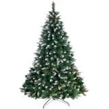 AmeliaHome Künstlicher Weihnachtsbaum 180 cm Tannenbaum Christbaum Kiefer PVC Weihnachtsdeko Diana