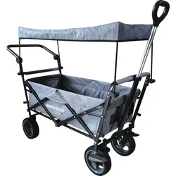 Outdoor Active Faltbarer Bollerwagen mit Dach und Schubstange – 70kg T