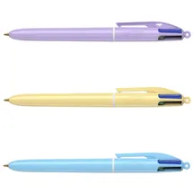 BIC Kugelschreiber 4-Farben Pastellgelb/Pastellrosa/Pastellblau 0,4 mm 1 St.