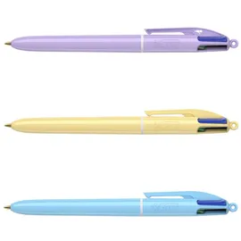 BIC Kugelschreiber 4-Farben Pastellgelb/Pastellrosa/Pastellblau 0,4 mm 1 St.