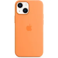 Apple iPhone 13 mini Silikon Case mit MagSafe gelborange