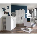möbel-direkt.de Babyzimmer-Komplettset Bela "Borkum" in Weiß, (Komplett Set, 3-tlg., in verschiedenen Zusammenstellungen wählbar), Made in Germany, Soft Close weiß