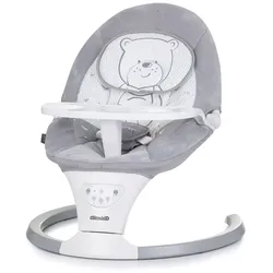 Chipolino Babywippe Lera Musik, Sicherheitsgurt, Kissen, Fernbedienung, Timer grau