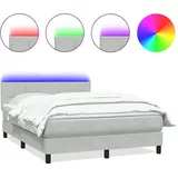 vidaXL Boxspringbett 160 x 220 cm Hellgrau