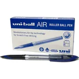Uni-Ball Air Kugelschreiber, blaue Super-Tinte, fälschungssicher, Füllfederspitze, 12 Stück