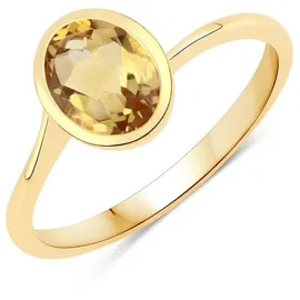 Rafaela Donata Ring Sterling Silber Citrin in gelbgold | Gr.: 52