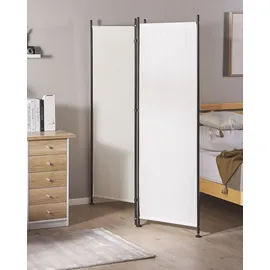 Beliani Raumteiler 3-teilig NARNI Weiß 160 cm 170 cm