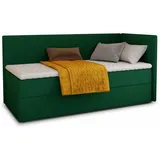 Sofnet Boxbett, Grün, Textil, H3, Rechteckig, 90x200 cm, Schlafzimmer, Betten, Boxspringbetten