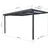 Terrassendach Premium 410 x 306 cm anthrazit / Polycarbonat opal weiß