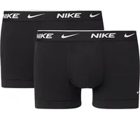 Nike Herren Everyday Cotton Stretch Trunks 2Pk, Black, XL